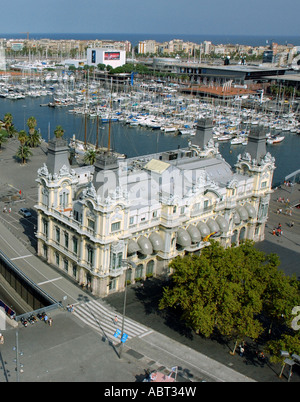 Panoramablick auf der Ronda del Litoral Barcelona Barça Barca Catalonia Katalonien Katalonien Costa Brava España Spanien Europa Stockfoto