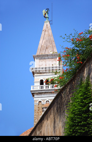 St George Kathedrale Piran Primorska Istrien Slowenien ehemalige ex-Jugoslawien Istra Istrien Halbinsel slowenischen Osten Ost-Europa Stockfoto