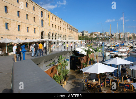 Blick auf Port de Barcelona Barça Barca Katalonien Costa Brava España Spanien Europa Stockfoto