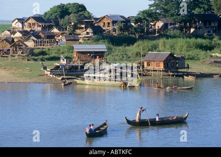 Myanmar Mandalay Buffalo Punkt Stockfoto