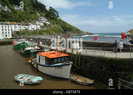 Das schöne Fischerdorf Polperro Cornwall England Vereinigtes Königreich UK Stockfoto
