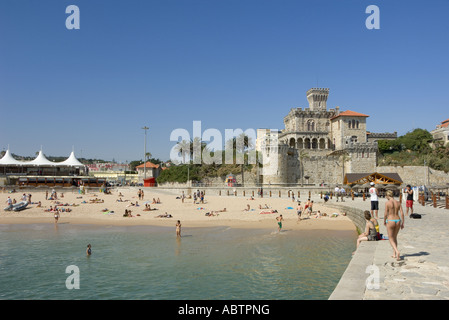 Portugal, die Costa de Lisboa, Estoril Beach Stockfoto