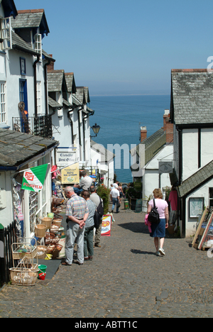 Dorfladen und Post in Clovelly Nord-Devon England Vereinigtes Königreich UK Stockfoto