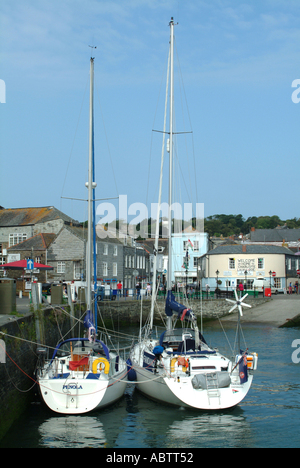 Inneren Hafenbereich in Padstow, Cornwall Stockfoto