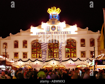 Bier Zelt Oktoberfest München Bierzelt Oktoberfest Stockfoto