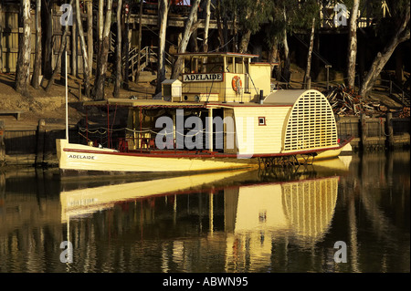 Adelaide Riverboat Murray River Echuca Victoria New South Wales Australien Stockfoto