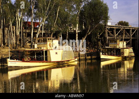 Adelaide und Alexander Arbuthnot Riverboats Murray River Echuca Victoria New South Wales Australien Stockfoto