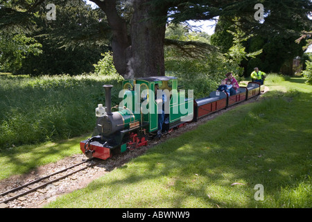 Lady Val Motor bei Stansted Park Light Railway Hampshire Stockfoto