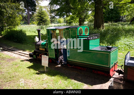 Lady Val Motor bei Stansted Park Light Railway Hampshire Stockfoto