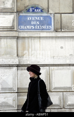 Avenue des Champs-Élysées Stockfoto