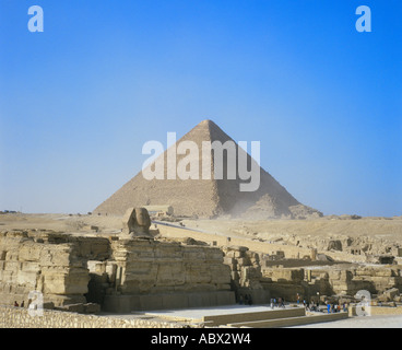 Ägypten Gizeh Giseh Pyramide Pyramiden Pyramide Sphinx Stockfoto