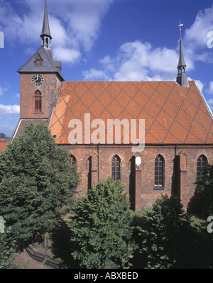 Rendsburg, St. Marien, Blick von Süden Stockfoto