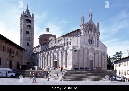 Massa Marittima, Domplatz, Stockfoto