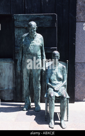 USA-Washington DC Franklin Delano Roosevelt Memorial der ländlichen paar Skulptur Stockfoto