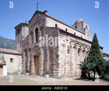 Itala, Kirche Santi Pietro e Paolo, Süd-Westansicht Stockfoto