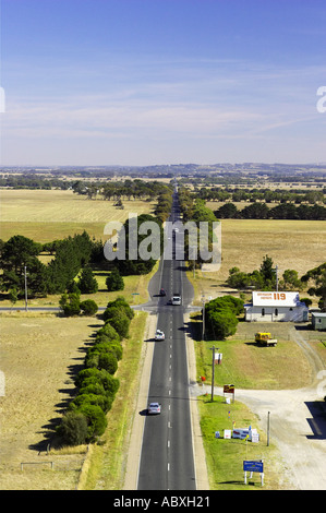 Rural Road in der Nähe von Barwon Heads Victoria Australien Antenne Stockfoto