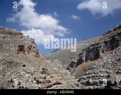 Montieren Sie Atavyros auf der griechischen Insel Rhodos Stockfoto