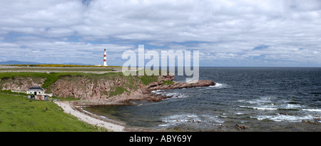 Tarbat Ness Leuchtturm am Fischereidorf Easter Ross Stockfoto