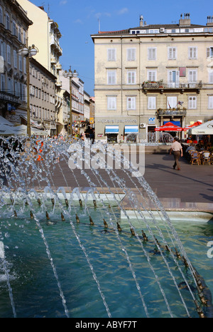 Rijeka Primorje Gorski Kotar Grafschaft Kvarner Bucht Kroatien ehemalige ex-Jugoslawien Fiume Kroatien Hrvatska Osten Osteuropa Stockfoto