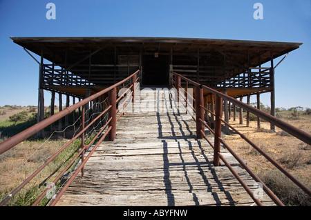 Historische Kinchega Woolshed Kinchega Nationalpark Outback New South Wales Australien Stockfoto