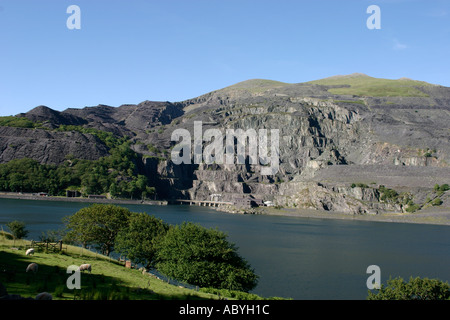 Lllanberis Hydro-Damm Stockfoto