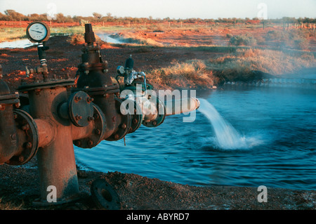 Artesischen Bohrung Thargomindah Queensland Stockfoto