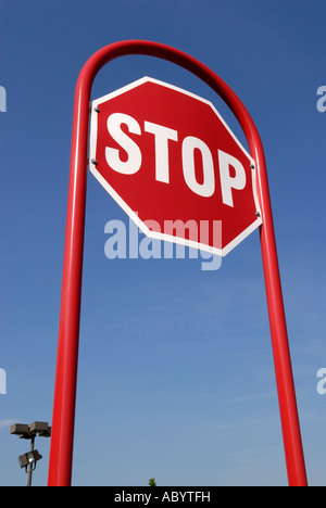 Rote Stopp Seufzer Stockfoto