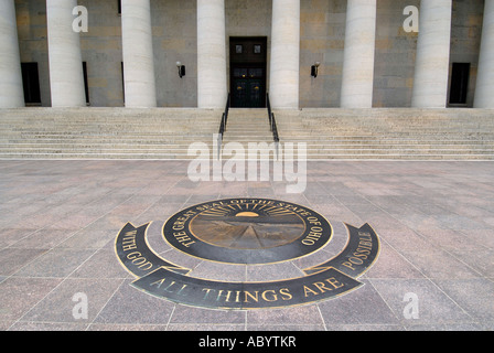 Siegel des Staates Ohio an das State Capitol Building in Columbus OH Stockfoto