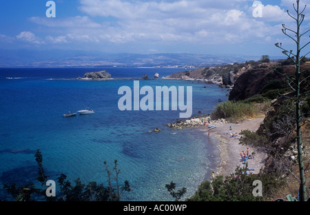 Zypern-Küste in der Nähe von Aphrodite Bäder Lachi Stockfoto