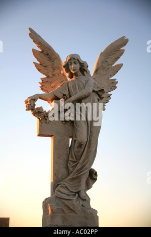 Eine steinerne Engel Grabstein in Waverley Cemetery Sydney Australia Stockfoto