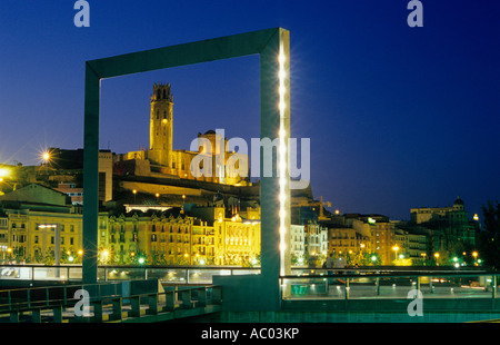 Lleida. La Seu Vella (alte Kathedrale). Katalonien. Spanien Stockfoto