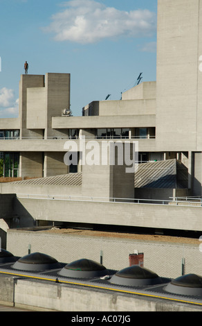 Konkrete äußere des National Theatre South Bank Centre London Stockfoto