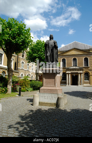 Außenansicht des Wesley Chapel Museums der Methodismus City Road London Stockfoto