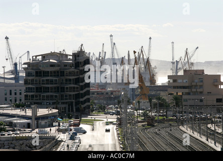 Der Hafen von Tarragona, Costa Dorada, Katalonien, Spanien Stockfoto