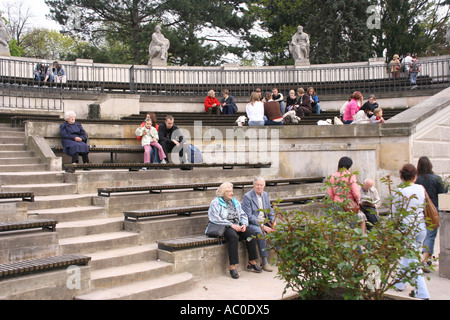 Amphitheater im Royal Lazienki Park in Warschau Stockfoto