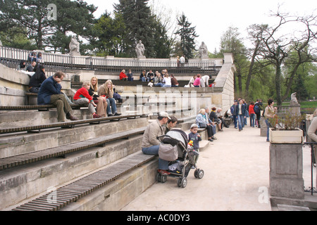 Amphitheater im Royal Lazienki Park in Warschau Stockfoto