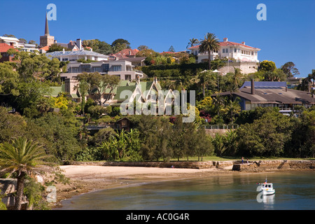Die intelligente Vorort von Rose Bay Sydney Stockfoto