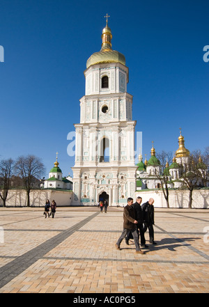 "Bell Turm der St. Sophia Cathedral Sofijska Platz Kiew Ukraine" Stockfoto