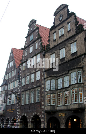 Historische Gebäude im Stadtzentrum von Bremen, Deutschland Stockfoto