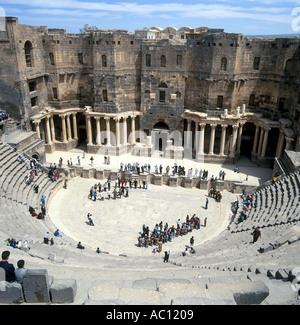 Römisches Theater Bosra Syrien Stockfoto