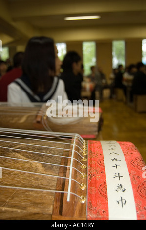 Traditionelle japanische Musikinstrument Koto Stockfoto