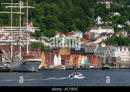 Bergen Stadt Stockfoto