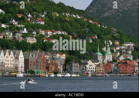 Bergen Stadt Stockfoto