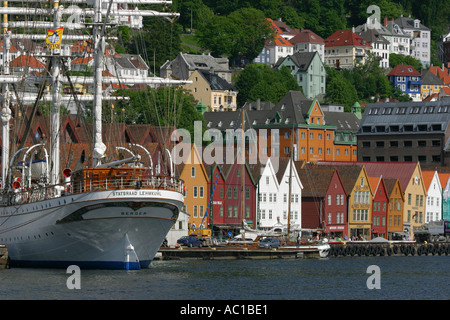 Bergen Stadt Stockfoto