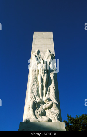Texas, San Antonio, Denkmal für die Helden der Unabhängigkeit von Texas, Alamo Plaza Stockfoto