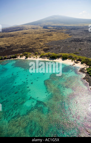 Mt Hualalai Mahaiula Strand Kailu Kona Insel von Hawaii Stockfoto