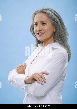 Ältere Frau, portrait Stockfoto