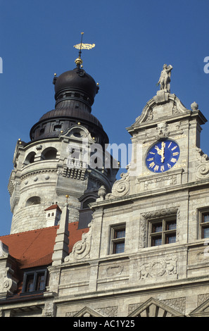 Neues Rathaus in Leipzig Sachsen Deutschland Stockfoto