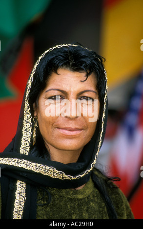 Porträt der arabischen Frau in Tracht, Beirut, Libanon. Stockfoto