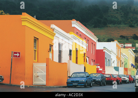 Bo Kaap bunte malaiische Viertel Cape Town-Südafrika Stockfoto